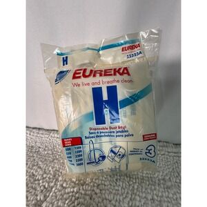 Eureka Style H Vacuum Bags 52323A 3-Pack for Series 500 600 1500 3200 3400